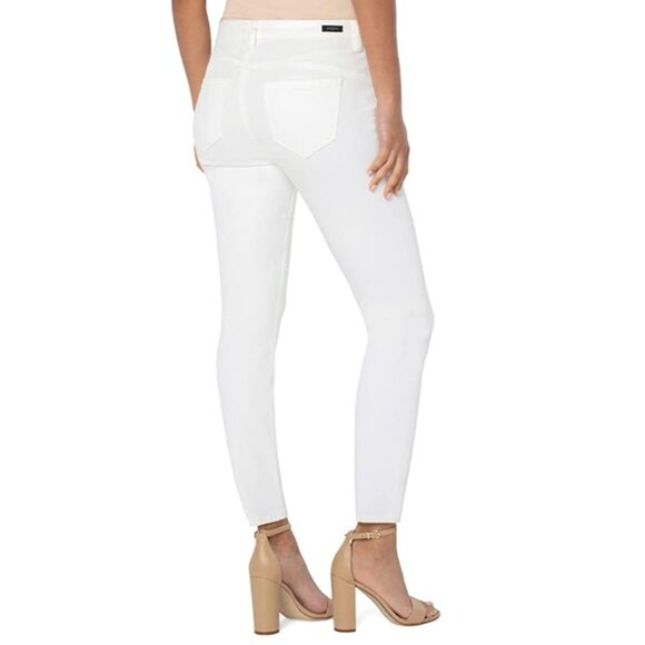 Liverpool Los Angeles Piper Hugger Ankle Denim Jeans Porcelain Womens 10/30 NWT - Picture 2 of 2